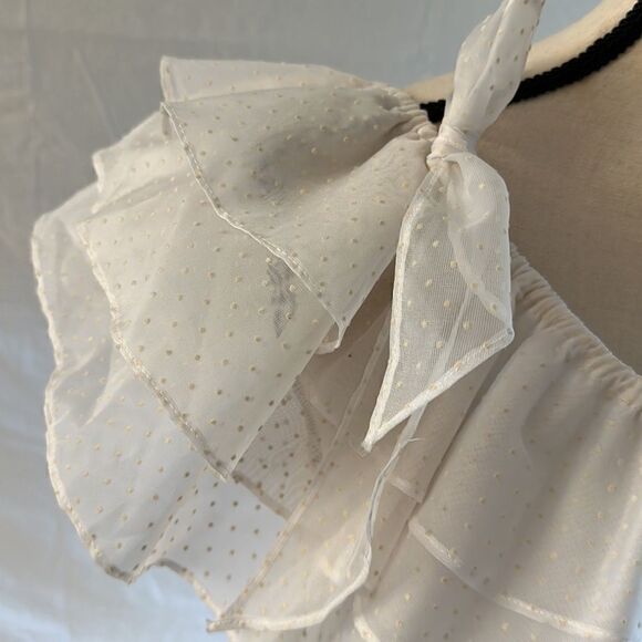 Vintage Cardi Jones polka dots ivory maxi dress - Picture 8 of 15